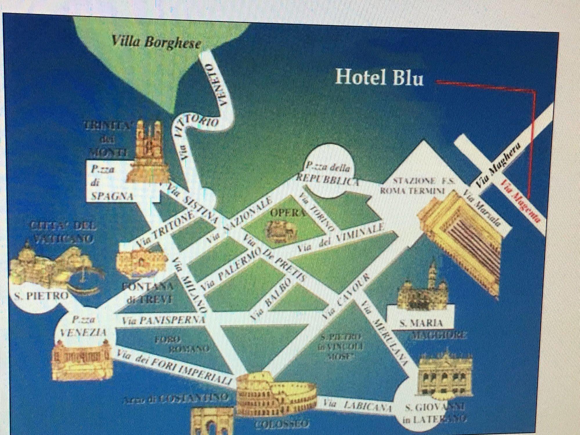 Hotel Soggiorno Blu Rome Luaran gambar